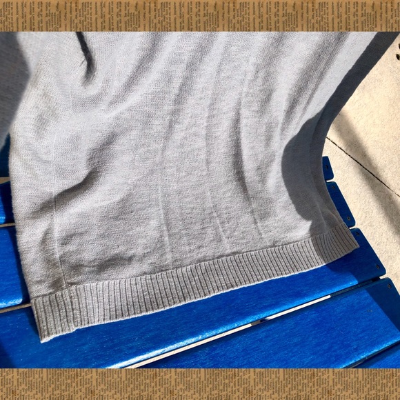 j. crew gray ruffled cardigan - Picture 7 of 7